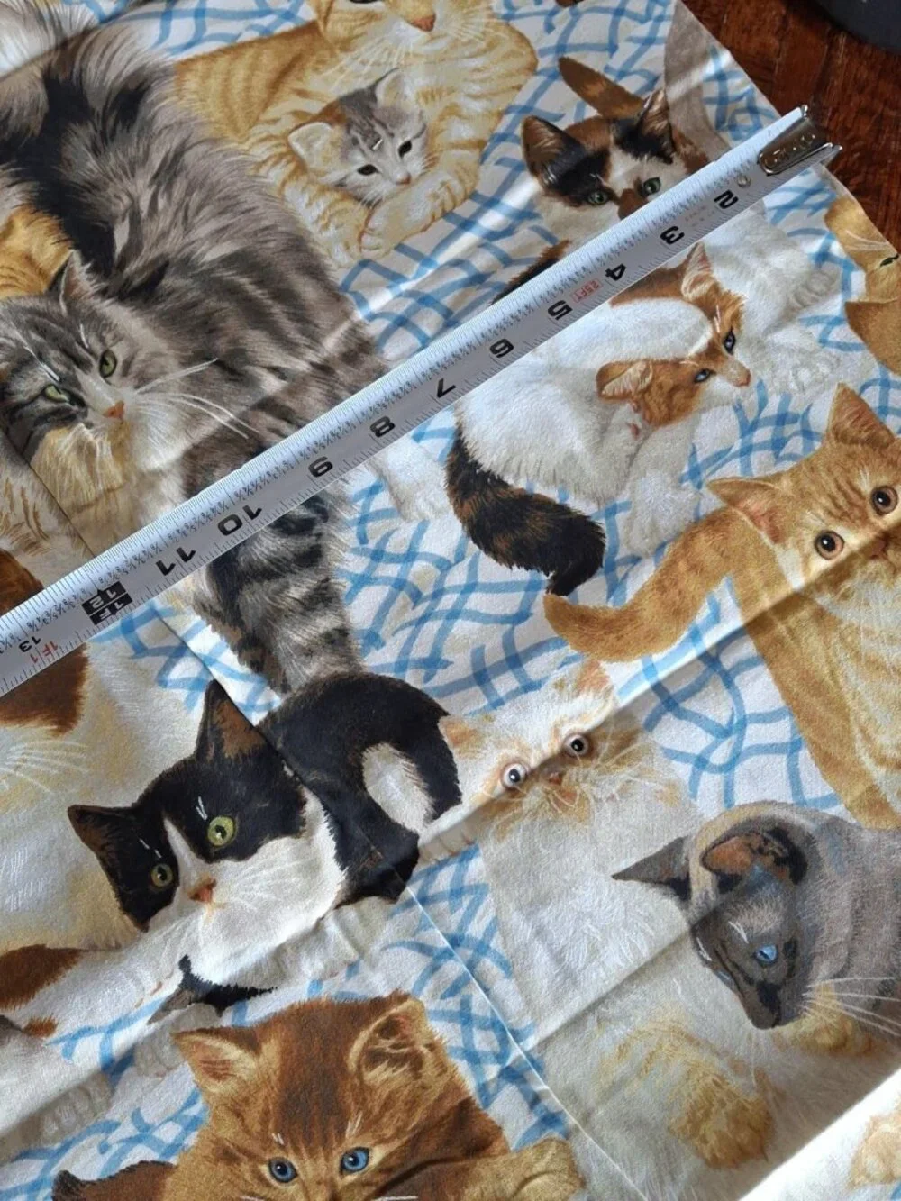 Daisy Kingdom Cotton Fabric #1872 Cats Meow Allover  1 yard x 44
